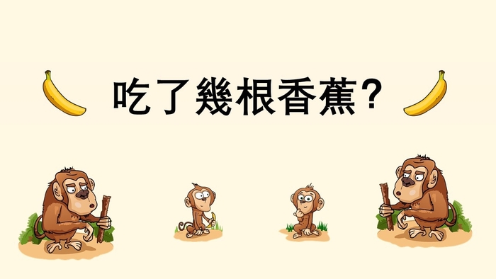 【教材成果】吃了幾根香蕉？圖片