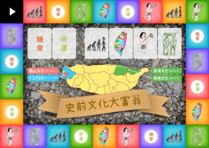 【教材成果】史前文化大富翁圖片